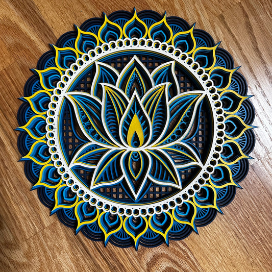 3D Lotus Mandala